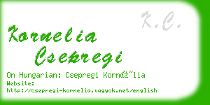 kornelia csepregi business card